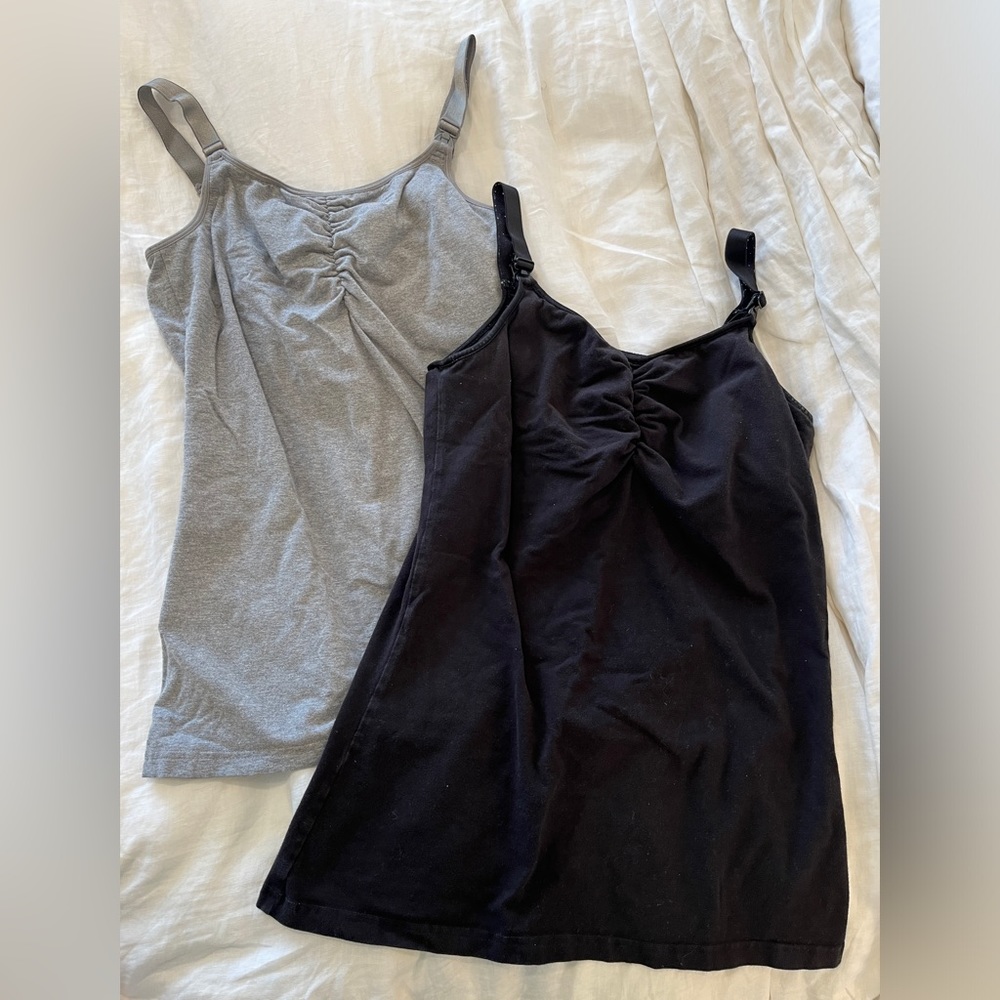 Great condition! Glamour Mom nursing tank tops set of 2. Size Medium